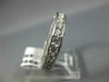 WIDE 2.7CT DIAMOND 14K WHITE GOLD ROUND 3D ETERNITY WEDDING ANNIVERSARY RING 990