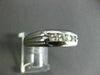 ESTATE .65CT DIAMOND 14KT WHITE GOLD CHANEL SET ANNIVERSARY WEDDING RING #1314