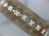 3.20CT DIAMOND 14KT WHITE GOLD 3D FLOWER BUTTERFLY CLASSIC TENNIS BRACELET #1473