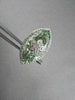 ESTATE 16.85CT DIAMOND & GREEN AMETHYST 18KW GOLD MARQUISE FLOWER CLIP EARRINGS