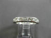 ESTATE ROUND & PRINCESS CUT DIAMOND 14KT WHITE GOLD ETERNITY RING BAND #17174
