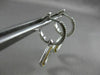 ESTATE .75CT WHITE & FANCY YELLOW DIAMOND 14K GOLD SQUARE HANGING EARRINGS