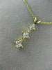 ESTATE .54CT DIAMOND 14KT YELLOW GOLD CLASSIC PAST PRESENT FUTURE PENDANT #16729