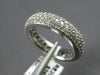 WIDE 2.08CT DIAMOND 18KT WHITE GOLD ROUND CLASSIC 3 ROW WEDDING ANNIVERSARY RING