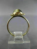 ESTATE 14KT YELLOW GOLD TIGER EYE 3D CLASSIC OVAL ROPE SOLITAIRE FUN RING #26069