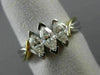 ESTATE .75CT  MARQUISE DIAMOND 14K 2 TONE GOLD 3D INFINITY LOVE ANNIVERSARY RING
