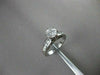 ESTATE 1.24CT DIAMOND 14KT WHITE GOLD SOLITAIRE CHANNEL SET ENGAGEMENT RING 1547