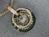 ESTATE 1.87CT MULTI COLOR DIAMOND 18K ROSE GOLD CIRCULAR INTERCHANGABLE NECKLACE