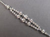 ESTATE WIDE 1.30CT DIAMOND 14KT WHITE GOLD GRADUATING 2 ROW FUN TENNIS BRACELET
