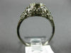 ANTIQUE LARGE 1.75CT DIAMOND PLATINUM 3D CLASSIC ETOILE FILIGREE ENGAGEMENT RING