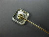 ANTIQUE .03CT OLD MINE DIAMOND 14KT 2 TONE GOLD OCTAGON FILIGREE LAPEL PIN 26194