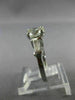 ESTATE 1.71CT ROUND DIAMOND 14K WHITE GOLD 3D THREE STONE ENGAGEMENT RING #26379