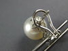 .40CT DIAMOND & AAA SOUTH SEA PEARL 18KT WHITE GOLD 3D CLIP ON HANGING EARRINGS