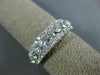 WIDE 1.25CT DIAMOND 18K WHITE GOLD 3D 3 ROW ROUND SEMI ETERNITY ANNIVERSARY RING