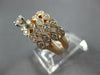 ESTATE WIDE 1CT DIAMOND 14KT ROSE GOLD ROUND MARQUISE SHAPE ANNIVERSARY RING SET