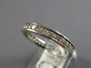 .88CT DIAMOND 14KT WHITE GOLD CHANNEL SHARED PRONG 3mm WEDDING ANNIVERSARY RING