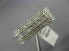 ESTATE WIDE .75CT ROUND & PRINCESS DIAMOND 14KT WHITE GOLD WAVE LOVE HEART RING