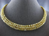 GIA EXTRA LARGE 69.17CT FANCY YELLOW DIAMOND 18KT YELLOW GOLD 3D TENNIS NECKLACE