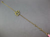 ESTATE .21CT FANCY YELLOW DIAMOND 18K YELLOW GOLD 3D HAPPY ELEPHANT FUN BRACELET
