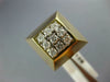 ANTIQUE LARGE .50CT DIAMOND 14K WHITE & YELLOW GOLD 3D CLASSIC PYRAMID RING #129