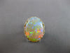 LARGE 16.47CT DIAMOND & AAA AUSTRALIAN OPAL 14KT YELLOW GOLD FILIGREE FUN RING
