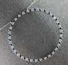LARGE 1.11CT DIAMOND & AAA SAPPHIRE 14KT WHITE GOLD CIRCLE OF LIFE FUN NECKLACE
