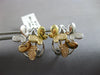 LARGE .37CT DIAMOND 14KT TRI COLOR GOLD MULTI BUTTERFLY CLIP ON HANGING EARRINGS