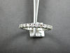 ESTATE 1.25CT DIAMOND 14KT WHITE GOLD 3D ROUND 2.5MM WEDDING ANNIVERSARY RING