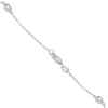 ESTATE 1.0CT DIAMOND 14KT WHITE GOLD 3D CLASSIC BY THE YARD LOVE NECKLACE