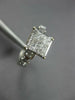 ESTATE LARGE .90CT DIAMOND 14KT WHITE GOLD 3D PRINCESS INVISIBLE ENGAGEMENT RING
