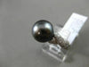ESTATE .28CT DIAMOND 14KT WHITE GOLD 3D AAA TAHITIAN PEARL CRISS CROSS LOVE RING