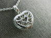 ESTATE LARGE 1.38CT DIAMOND 18KT WHITE GOLD ROUND & BAGUETTE HEART PENDANT 26599