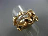 ESTATE LARGE 1.69CT DIAMOND 18KT ROSE GOLD MULTI ROW CRISS CROSS WAVE FUN RING
