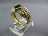 .55CT AAA SAPPHIRE 18KT YELLOW GOLD 3D PRINCESS INVISIBLE SQUARE BEZEL FUN RING