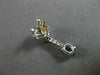 ESTATE 1.64CTW DIAMOND TANZANITE 14KT WHITE GOLD HANGING CLUSTER EARRINGS #11426
