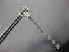 2.11CT DIAMOND 18K WHITE GOLD CLASSIC ROUND BY THE YARD CLIP ON HANGING EARRINGS