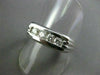 ESTATE .65CT DIAMOND 14KT WHITE GOLD CHANEL SET ANNIVERSARY WEDDING RING #1314