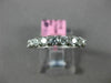 ESTATE 1.30CT DIAMOND 18K WHITE GOLD 3/4 ETERNITY ROUND WEDDING ANNIVERSARY RING