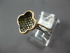 .51CT MULTI COLOR DIAMOND 14KT WHITE & ROSE GOLD 4 LEAF CLOVER FLOWER LOVE RING