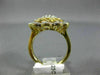 ESTATE WIDE .25CT DIAMOND 14KT YELLOW GOLD 3D CLUSTER FLOWER INFINITY FUN RING