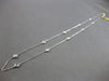ESTATE LONG 1.0CT DIAMOND 14K WHITE GOLD CLASSIC BY THE YARD LOVE NECKLACE 27880