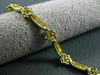 ANTIQUE .35CT DIAMOND 14KT YELLOW GOLD DAISY FLOWER BRACELET BEAUTIFUL #10118