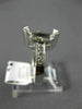 LARGE .24CT DIAMOND 14KT WHITE GOLD 3D MARQUISE SEMI MOUNT ENGAGEMENT RING #4908