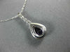 ESTATE 1.08CT DIAMOND & AAA AMETHYST 14KT WHITE GOLD 3D PEAR SHAPE HALO PENDANT
