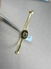 ANTIQUE HAMMER LOOK 9MM 2.7CT SMOKY TOPAZ 14KT YELLOW GOLD BANGLE ONE OF A KIND