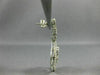 1.40CT ROUND & PRINCESS DIAMOND 14K WHITE GOLD OPEN FILIGREE CHANDELIER EARRINGS