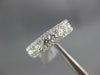 ESTATE WIDE 1.03CT DIAMOND 18KT WHITE GOLD 3 ROW SEMI ETERNITY ANNIVERSARY RING