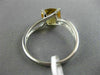 ESTATE 2.17CT DIAMOND & AAA EXTRA FACET CITRINE 14KT WHITE GOLD TENSION FUN RING