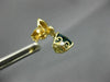 4.10CT DIAMOND & AAA LONDON BLUE TOPAZ 14K 2 TONE GOLD TRILLION HANGING EARRINGS