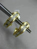ESTATE .30CT DIAMOND BAGUETTE 14KT YELLOW GOLD 3D WAVE CLIP ON EARRINGS